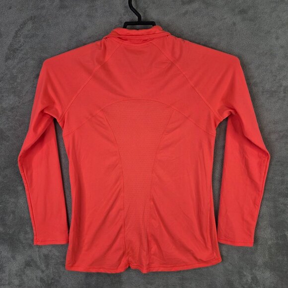 Womens Champion C9 Orange Duo Dry Active Top 1/4 Zip Long Sleeve Mock Neck M - Picture 4 of 7